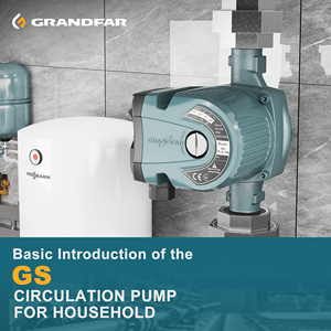 Bomba de Circulación de Agua Caliente Inteligente Grandfar de 5m con Cabezal, Calentamiento Automático, Rotor Húmedo Silencioso y Limpio GS25-5-130 de Frecuencia Variable - Product Image 4
