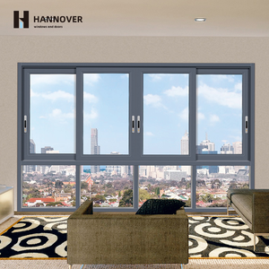 Ventana Corredera Horizontal de Cuatro Paneles de Aleación de Aluminio, con Mosquitera, Rotura de Puente Térmico, Vidrio Aislante, Insonorizada, Energy Star - Product Image 1