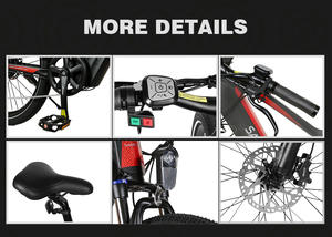 คลังสินค้า <span class=keywords><strong>CA</strong></span> สำหรับจักรยานไฟฟ้าภูเขา SAMEBIKE XD26-II โครงอะลูมิเนียมอัลลอยด์ ระบบขับเคลื่อนแบบไร้แปรงถ่าน ระบบกันสะเทือนหน้า แบตเตอรี่ลิเธียม 48V ขนาด 26 นิ้ว - Product Image 4
