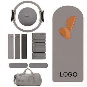 13-Piece Eco-friendly PVC Pilates Accessory Set Includes Yoga Ball <b>Ring</b> <b>Stretch</b> Band Five-Piece Resistance Band Fitness-Specifc - Product Image 1
