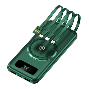 แบตสำรองพกพาความจุสูง 10000mAh พร้อมสาย USB ในตัว หน้าจอแสดงผลดิจิตอล ชาร์จแบบแม่เหล็กสำหรับอุปกรณ์มือถือ - Product Image 4