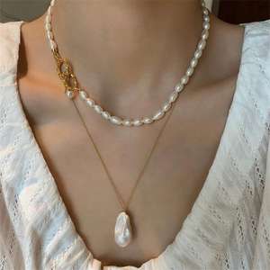 Collar de Perlas de Agua Dulce con Estilo Francés Versátil y Lujoso de Zhuji Pearl, Nuevo Collar de Perlas de Lujo Ligero - Product Image 3