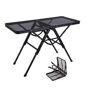 Table de camping pliante légère et portable, en fer, réglable en <span class=keywords><strong>hauteur</strong></span>, pour l'extérieur - Product Image 1