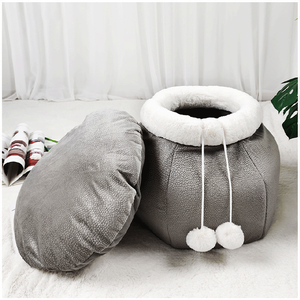 <span class=keywords><strong>Chat</strong></span> en gros pliable à double usage hiver chaud <span class=keywords><strong>fermé</strong></span> court nid de <span class=keywords><strong>chat</strong></span> en peluche nid de <span class=keywords><strong>panier</strong></span> de poisson - Product Image 5