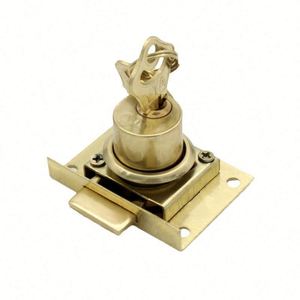 Cerradura de cajón duradera de aleación de zinc para baño, taller, gabinetes exteriores y muebles, tamaño de orificio de 16 mm/22 mm, universal con llaves - Product Image 3