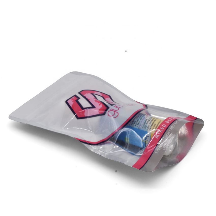 Rose Avortons Comestible D'eau Potable de Preuve D'odeur Bonbons Mylar Sac D'emballage Avec Fenêtre