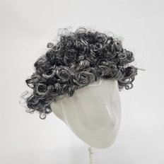 Nonna parrucca dai capelli a pelo di maiale WDD93C3 capelli sintetici in fibra ad alta temperatura senza colla di alta qualità capelli bianchi vestiti Chonkance - Product Image 1