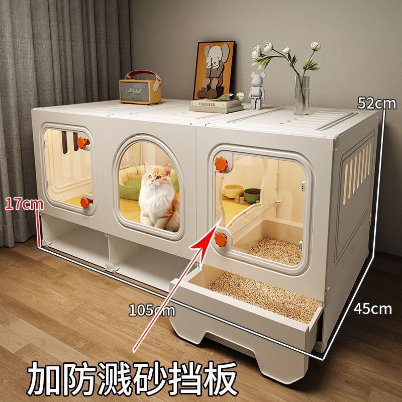 Gabbia per gatti con lettiera - Paletta per lettiera