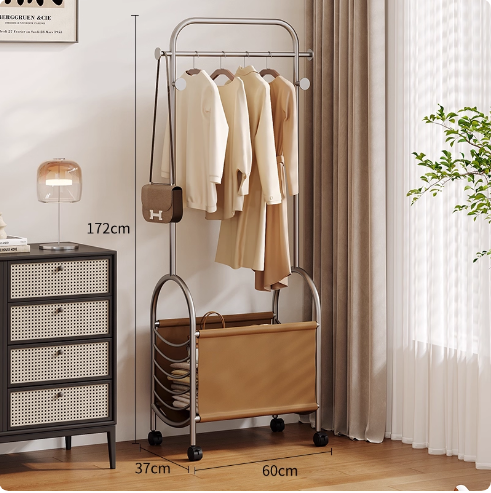 Silver-Gray Frame + Leather Brown