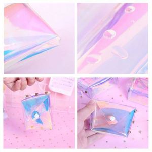 Monedero Transparente de PVC Láser para Mujer, Impermeable, a la Moda, para Monedas - Product Image 6