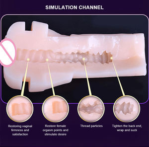GF热硅胶阴道免提自慰杯电子性爱机男性stroker手淫器男性男性性玩具成人 - Product Image 4