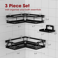 Étagère de douche murale longue et intelligente Oenon de luxe pour salle de bain, support de rangement adhésif pour toilettes