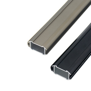 Tringle de penderie murale en alliage d'aluminium, forme rectangulaire, pour rangement de vêtements dans les vestiaires - Product Image 1