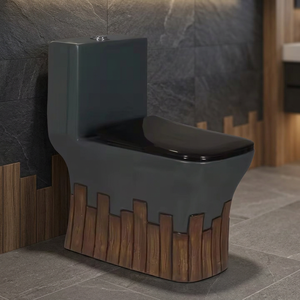 Vistaar Designer Commode - China Water Closet Sanitary Ware, White Floor-Mounted Ceramic Siphonic One-Piece Bathroom Ware - Product Image 1