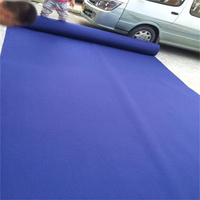 Tapis bleu en feutre non tissé jetable pour la décoration de sols d'événements de mariage, tailles personnalisées, plusieurs couleurs disponibles, antidérapant, lavable