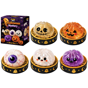 Set de Cajas Sorpresa de Halloween, Juguetes Blandos de 10cm con Forma de Dumplings, Calabaza y Globo Ocular de Maltosa, Juguetes Antiestrés de Rebote Lento para Apretar, Venta al por Mayor - Product Image 2