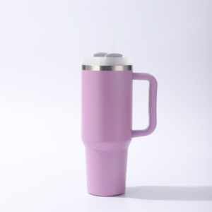 Vaso Térmico de Viaje de Acero Inoxidable de 40 oz, Diseño Moderno, Libre de BPA, con Asa, para Bebidas Calientes/Frías, Aislamiento Térmico de 6-12 Horas, Ideal para Regalo - Product Image 2