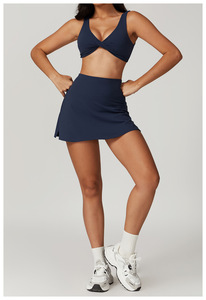 Nouvelle Collection : Shorts Fluides pour Femmes, Jupes de <span class=keywords><strong>Tennis</strong></span> Athlétiques à Fentes, Robes de <span class=keywords><strong>Tennis</strong></span> Plissées avec Fentes et Blocs de Couleurs - Product Image 4