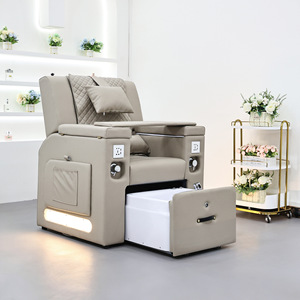Sillón de Pedicura de Diseño Único para Salón de Belleza, Silla de Spa Eléctrica de Lujo con Masaje Reclinable, Moderna Silla de Baño para el Cuidado de los Pies con Luces - Product Image 6