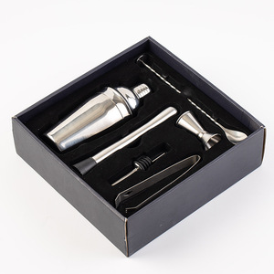 Ensemble de shakers DF en acier inoxydable, 6 pièces, outils de barman avec design moderne minimaliste floqué, capacités de 350 ml/550 ml/750 ml - Product Image 3