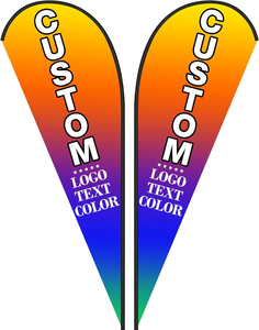 Высококачественный двухсторонний Печатный пользовательский каплевидный флаг с перьями для наружной рекламы и маркетинговых кампаний - Product Image 4