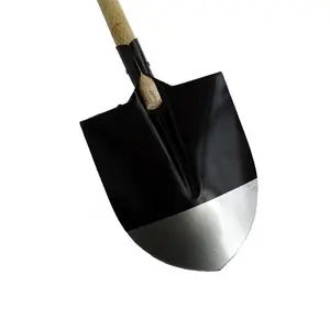 Farm Tools S503 Farming Digging Spade Steel Shovel With Wooden Handle For Sudan Market