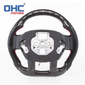 Volant personnalisé à LED RPM compatible avec <span class=keywords><strong>Ford</strong></span> F150 <span class=keywords><strong>Raptor</strong></span> 2021 2020 2019 2018, volant en fibre de carbone à LED, moteurs Ohc - Product Image 6