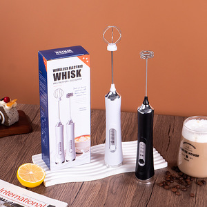 Batteur à œufs électrique sans fil moderne et écologique, mousseur à café, mousseur à lait en plastique transfrontalier pour la pâtisserie et la crème fouettée - Product Image 3