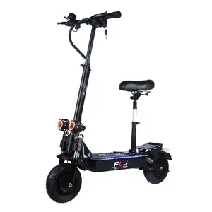 FLJ NEW model E1 52V 2400W electric scooter adult with 2 wheel dual motor Angel light max range 70- 120kms