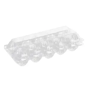 现订购18孔环保透明塑料一次性蛋托包装盒厂家直销