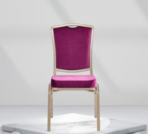 Elegant <b>Purple</b> Stackable Banquet Chairs Durable Stylish for Hotels Weddings Events - Product Image 2