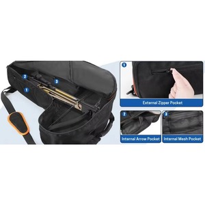Estuche para arco y flechas, para exteriores, al por mayor, bolsa de transporte suave para arco, resistente, con bolsillo acolchado para flechas, para arco recurvo y desmontable, estuche para arco compuesto - Product Image 6