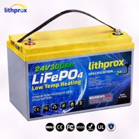 Batterie LiFePO4 25.6V 300AH Grade A Industrielle pour toute la maison 6000 cycles profonds RV Smart BMS CAN Bus M8 Terminal CE RoHS IP67 OEM ODM