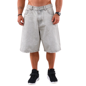 Pantalones Cargo de Mezclilla Tejida Transpirable y Ecológica, Estilo Urbano, Personalizados, Vintage, Desgastados, de Cintura Alta, Holgados, para Hombre, Verano - Product Image 1
