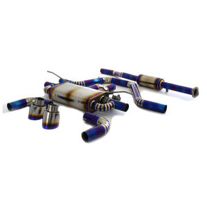 Système d'échappement Cat-back silencieux en titane brûlé bleu pour <span class=keywords><strong>Ford</strong></span> <span class=keywords><strong>Focus</strong></span> 1.5T 2021 + avec embouts d'échappement en fibre de carbone forgés - Product Image 5