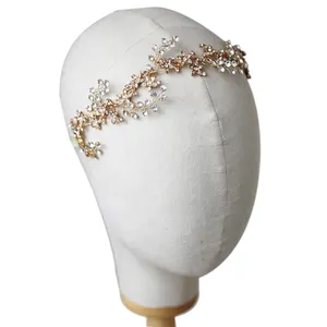 Principessa Accessori Per Capelli Della Regina 35 centimetri di Strass Fronte Della Fascia Dei Capelli Da Sposa Della Vite Da Sposa Hairband Gioielli