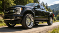 Jantes forgées en alliage personnalisées 24X14 22x12 26X12 28X16 8x170 8x180 6x139.7 8x6.5 Polies à déport profond pour Ford F-150 F-250 RAM