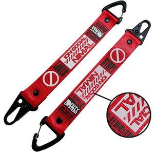 Hot Selling Custom Design 3D Rubber Printing <b>Thick</b> Wrist Keychain Nylon Short Lanyards - Product Image 1