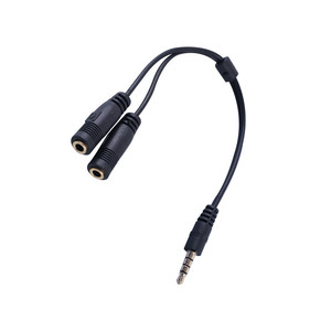 Audio Converter 3.5mm Male To Dual Female <b>Splitter</b> <b>Cable</b> For Headphone Mic Laptop Computer Audio Connection - Product Image 3