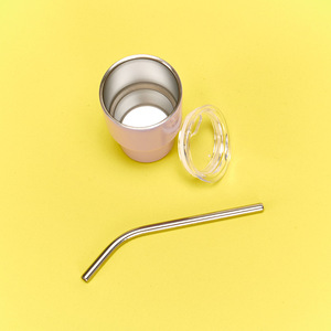Christmas Gift 304 Stainless Steel <strong>Shot</strong> Glass Colorful <strong>Shot</strong> Glasses with Foil Lid and <strong>Straw</strong> 2oz Whiskey <strong>Shot</strong> Glass - Product Image 6