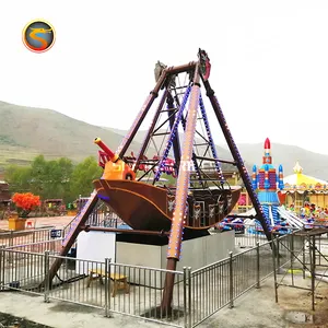 Factory direct kids game swing electric ship swing viking pirate ship amusement park equipment