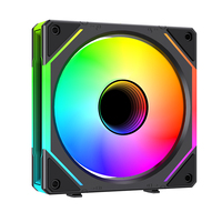 Lovingcool kipas pendingin ARGB RGB, casing komputer sambungan blok bangunan dan CPU PC, pendingin udara LED 5V Antarmuka 3PIN/4PIN