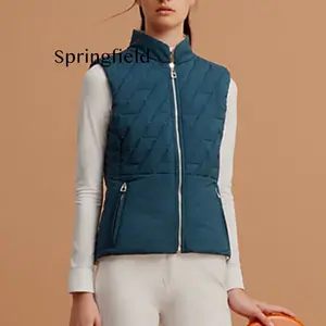 SF Women's equestrian Clothing Manufacturer Equestrian Paddock vest Fleece Lined Horse Riding Quilted Padded Gile Winter Fall