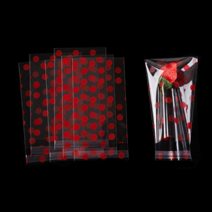 Nhà cung cấp Trung Quốc Top Rank minh bạch OPP Bopp Bao bì với <span class=keywords><strong>Red</strong></span> dots Stretch gói đóng gói tấm nhựa CuộN films - Product Image 6