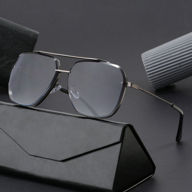 Luxury Brand Fashion Shades Eyeglasses Retro Double Beam Men Sun Glasses Women Trend Sunglasses  Custom Logo