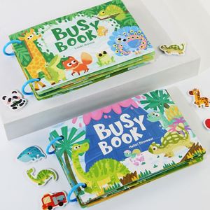 Juego de Desarrollo Sensorial para Niños en Edad Preescolar, Regalo Navideño para Niños y Niñas, Libro de Pegatinas Reutilizables con Velcro - Product Image 6