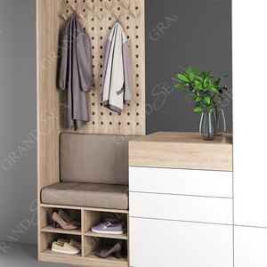 Lotes grandes de madera de teca turca de 2 puertas armario de Hotel diseños de armario con espejo - Product Image 3