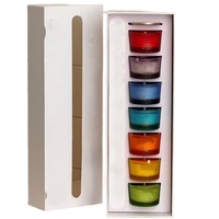 Ensemble de bougies parfumées en cire de soja de couleur personnalisée, boîte cadeau, bougie d'aromathérapie sans fumée pour la relaxation à domicile