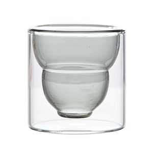 Double-Walled Glass Teacup High Borosilicate Transparent Cylinder Shape Heat Insulating For Kung Fu <b>Tea</b> <b>Set</b> Afternoon <b>Tea</b> Use - Product Image 5