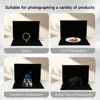 Kain Kertas Flocking Penyerap Cahaya Hitam untuk Fotografi Desktop, Still Life, Perhiasan, Papan Latar Belakang Genggam, Buatan Cina